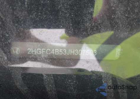 2018 Honda Civic Lx z USA, uszkodzony, nr VIN 2HGFC4B53JH307503